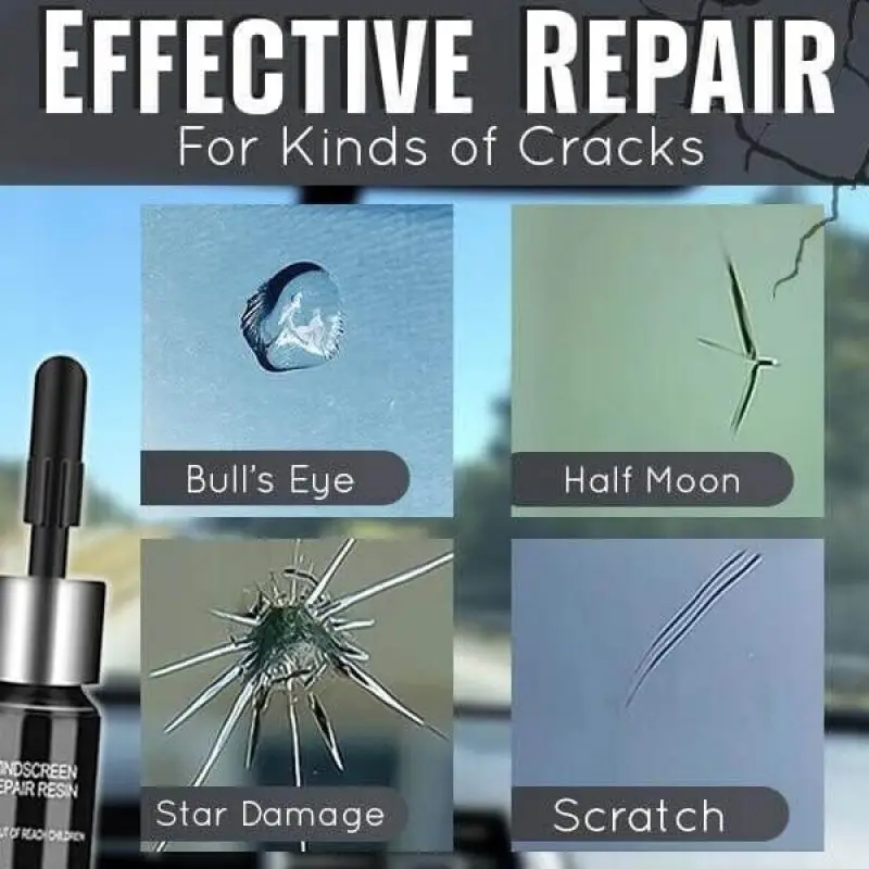 Car Window Cracks Gone Glass Repair Kit DIY Car Windshield Revolutionary Glass Repair Kit