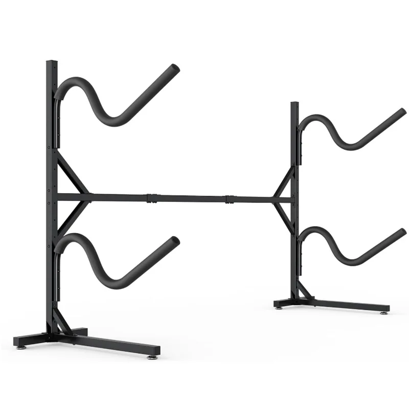 

Bending Kayak Storage Rack Mobile Kayak Stand Heavy Duty Freestanding Storage