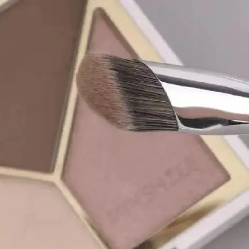 Schuine Hoofd Gezicht Foundation Borstels Witte Kleur Corrector Corrector Borstel Contour Beauty Tool Foundation Concealer