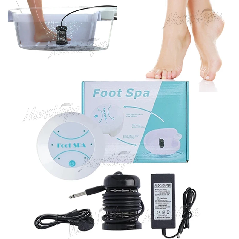 

Ionic Detox Foot Bath Massager Foot Detox Spa Ion Cleanse Machine for Home Use Beauty Club Salon Regain Body Vitality Anti-aging