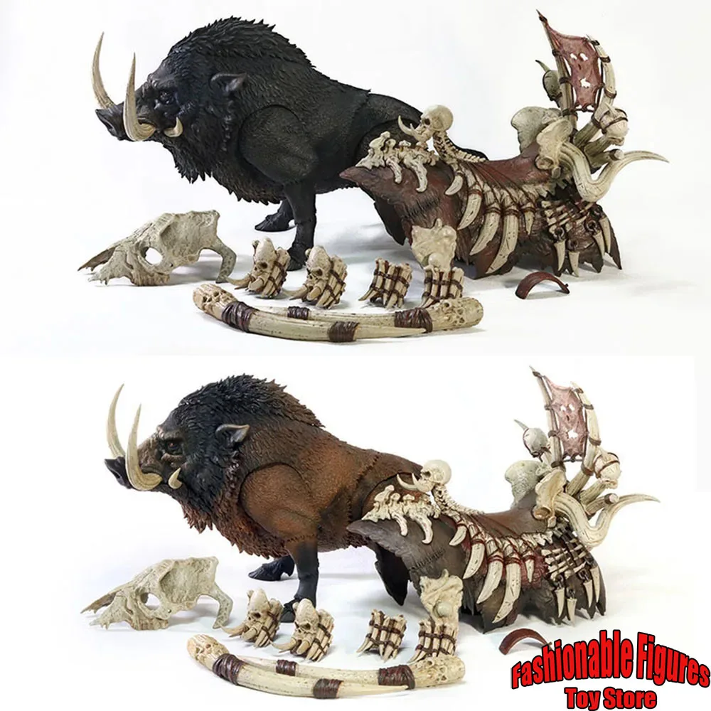 D20Studio 1/12 Boar Bonestabber Remote Mysterious Primitive Forest Of Northeast Asia 6Inch Animal Model Toys Collection