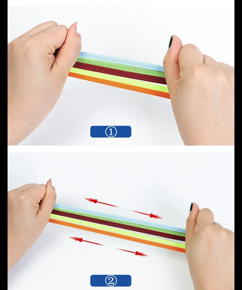 Elastic Shoe Laces Buckle Lock No Tie Shoelaces Sneakers Flat Woven Shoelace without Ties Kids Adult Rubber Bands for Shoes