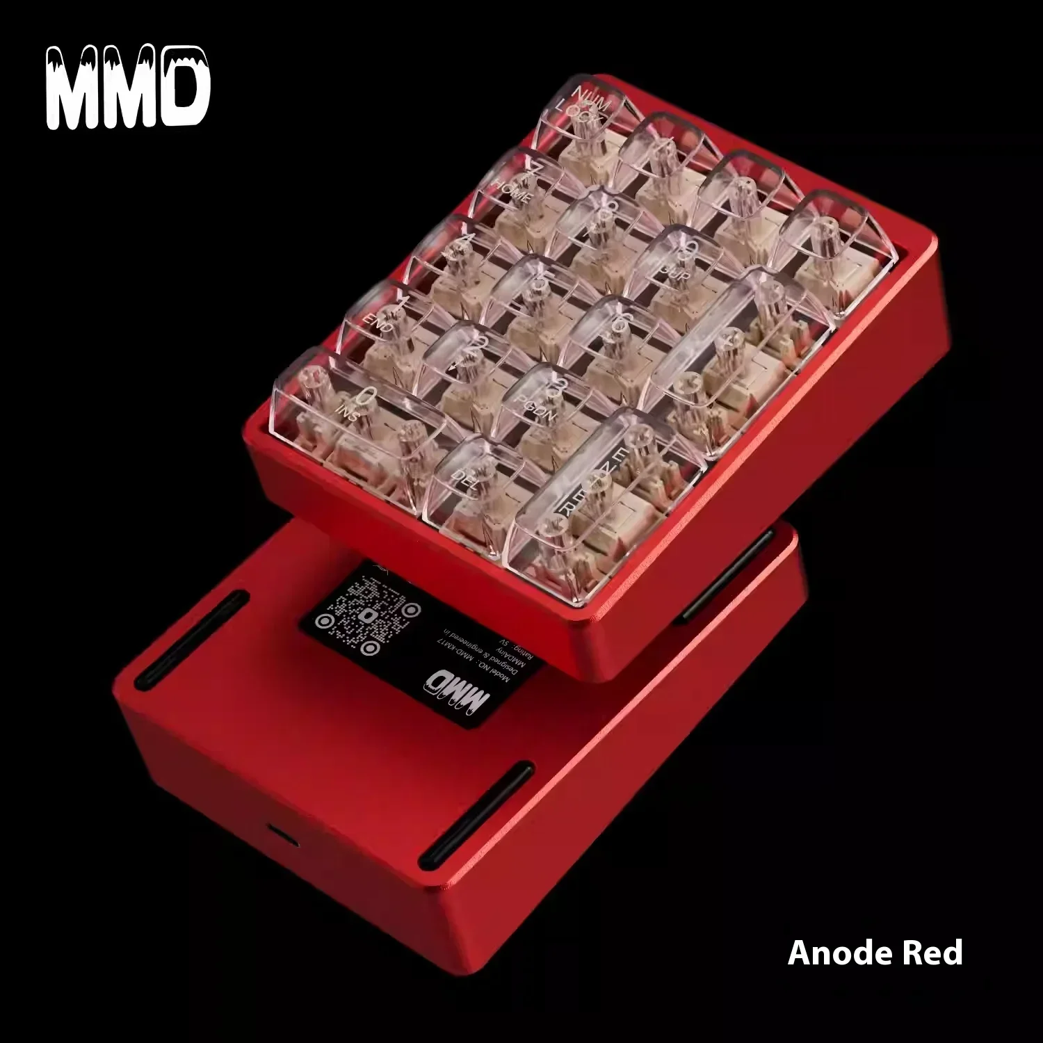 MMD KM17 Numpad 17Keys Designer Keyboard Aluminum Alloy Full Key 1 Custom Numerical Mechanical Via Small Keyboard 15 Designer