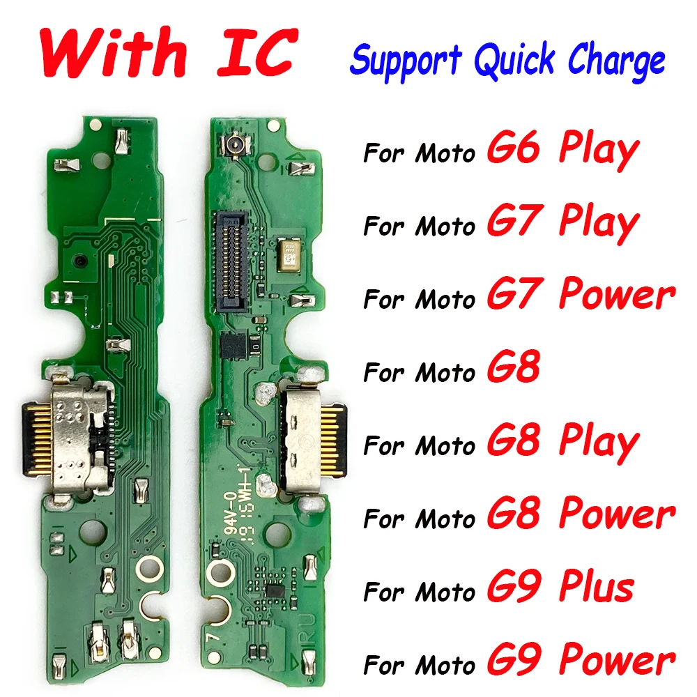 

Fast Charger USB Dock Charging Dock Port Board With Mic Microphone Flex Cable For Moto G9 Power G8 Plus M G7 Power G6 Play