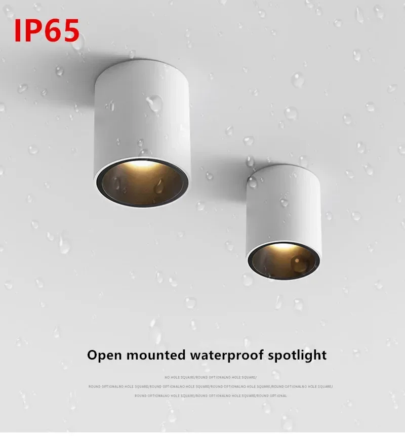 

Новый водонепроницаемый точечный светильник 2024, IP65, светодиодный, подходит для душевой комнаты/ванной комнаты/кухни/за пределами коридора/балкона.