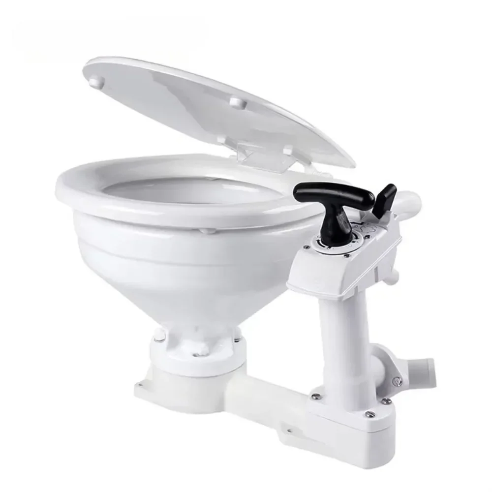 Yacht toilet, electric speedboat, 12V24V self-priming toilet, marine high impact accessories, ceramic toilet
