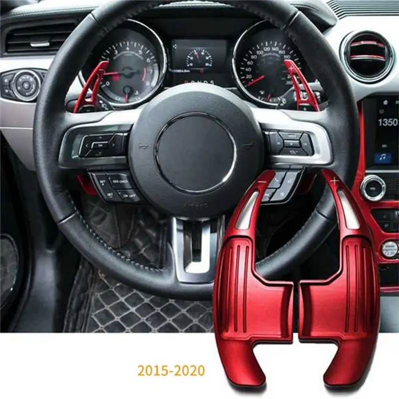 Exclusive 2Pcs Car Steering Wheel Shift Paddle Shifter Gear Extension For Ford Mustang 2015 2016 2017 2018 2019 2020 - view 6