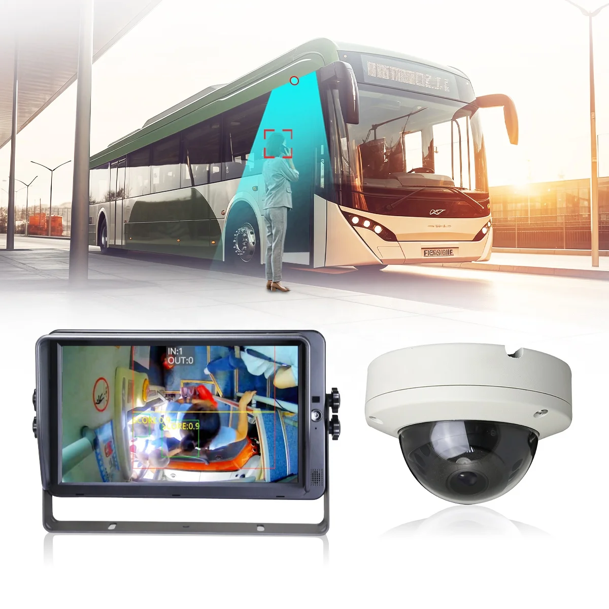 Advanced Bus Passenger Counting Device System With People Counter Passenger Camera