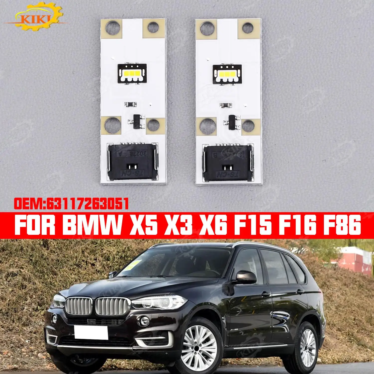 

LED Running Eyes 63117263051 X6 NEW Light Headlight insert F15 F86 Module X3 Daytime X5 F16 DRL Angel For BMW Module