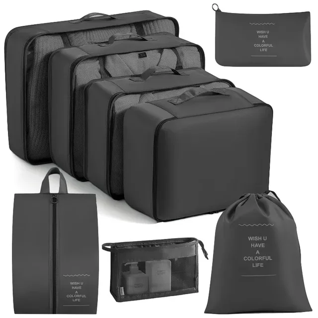 6/8Pcs Set Travel Bag Organizer Clothes Luggage Travel Organizer Blanket Shoes Organizers Bag Suitcase Pouch Packing Cubes 6/8Pcs Set Travel Bag Organizer Clothes Luggage Travel Organizer Blanket Shoes Organizers Bag Suitcase Pouch Packing – view 1