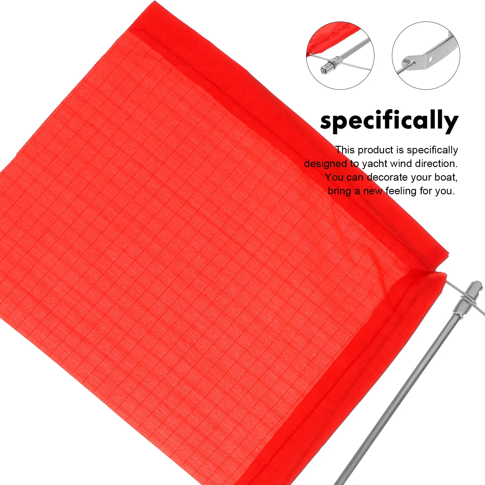 

Stainless Steel Wind Direction Flag Marine Heavy Duty Yacht Decoration Boat Windsock Indicator Weather Vane Rainproof Durable