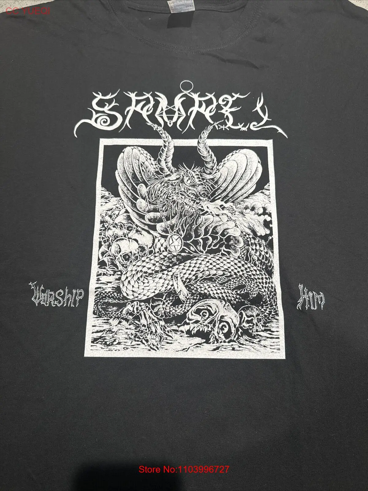 Samael - Worship Hum T- Shirt Size 2XL New Black Metal