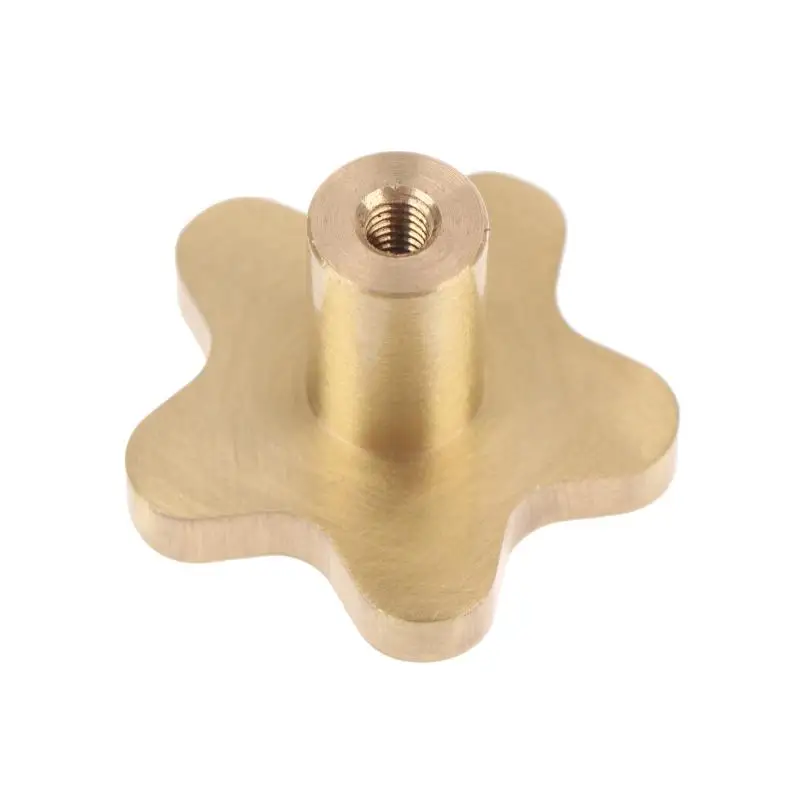 Five Pointed Star Furniture Handles Pure Copper Non-Toxic Cabinet Knobs for Children Room Dresser Drawer Cupboard Decor