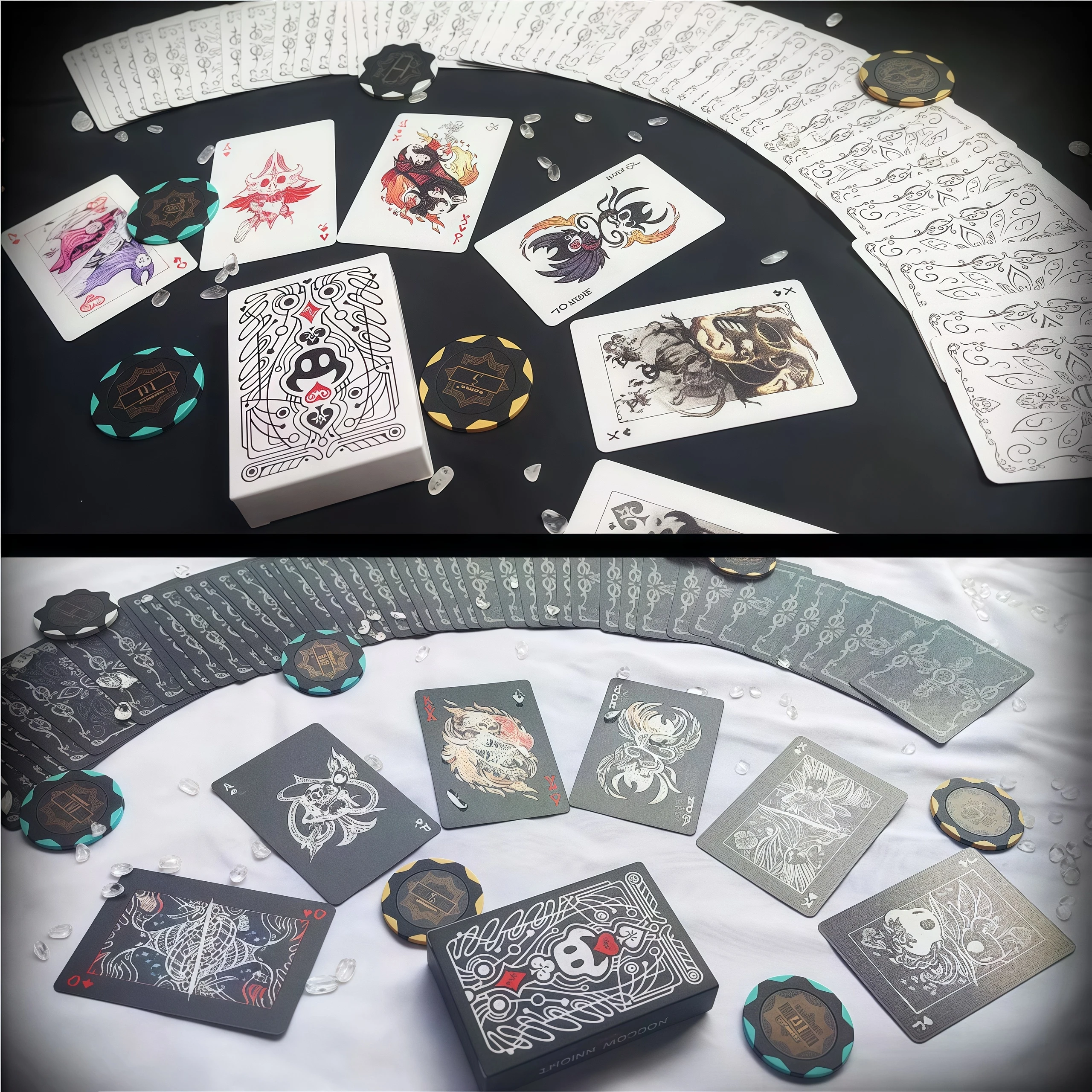 Hollow Knight Standard-Pokerkarten Familien-Party-Brettspiel Spielkarten Gruppen-Spielzeug Tragbare Kreative Brettspiel-Geschenk-Sammlung Pokers
