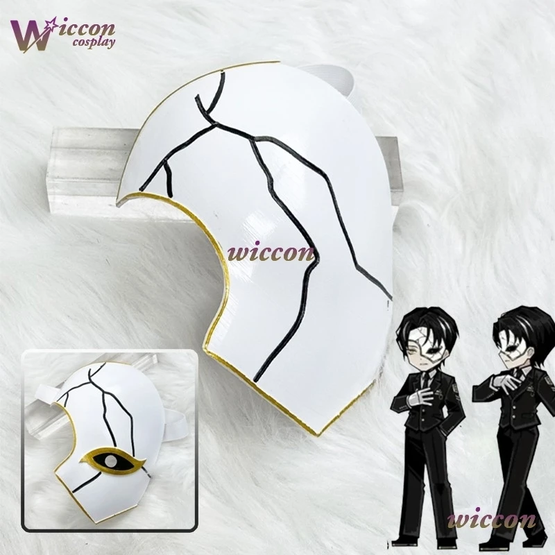 Dyeing Artificial Wig Rion Mask Game Limbus Company Index Finger Patriarch Lcb Rion Cosplay Wig Adult Men Halloween Roleplay‌