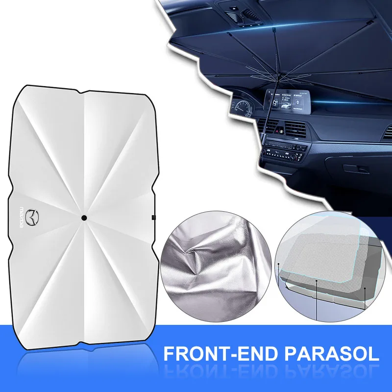 

Car Sunshade Umbrella Car Front Windshield Sunshade Car Styling For Mazda 3 bk 6 gg 2 CX3 CX5 CX7 CX9 CX30 Demio Bt50 323 RX8