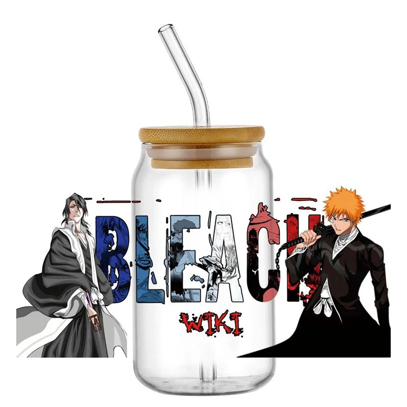 

Miniso New Cartoon Japanese Anime UV DTF Sticker For Glass Cup Can Mug Wrap Transfer Decal Sticker Custom Labels DIY Logo ﻿