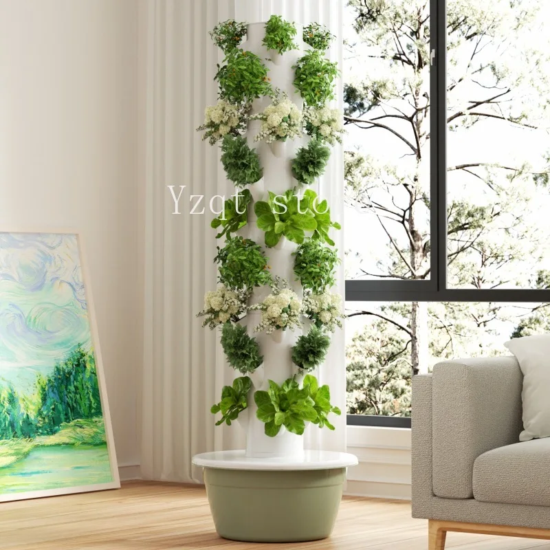 Vertical hydroponic tower intelligent vegetable planter soilless cultivation