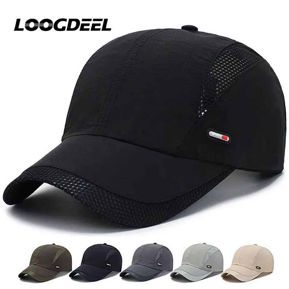

LOOGDEEL Summer Duck Tongue Cap Outdoor Commuting Running Sun Hat Sports Leisure Baseball Cap Quick-drying Hat Mesh Breathable