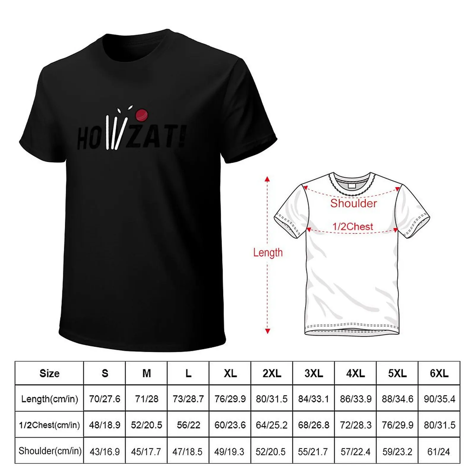 Cricket Lover Howzat Ball And Wicket by Cricket Fan Gifts T-Shirt t shirt for man T-Shirt