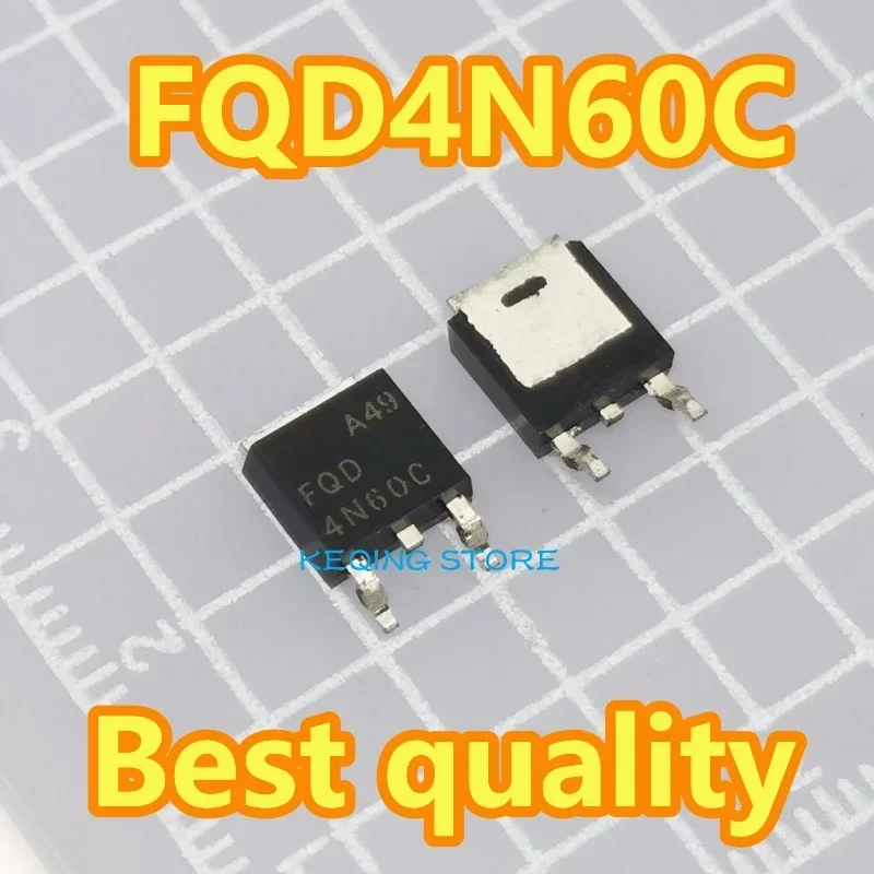 1PCS/10PCS FQD4N60CTM  FQD4N60C D4N60 SMD TO-252 600V 4A NMOS
