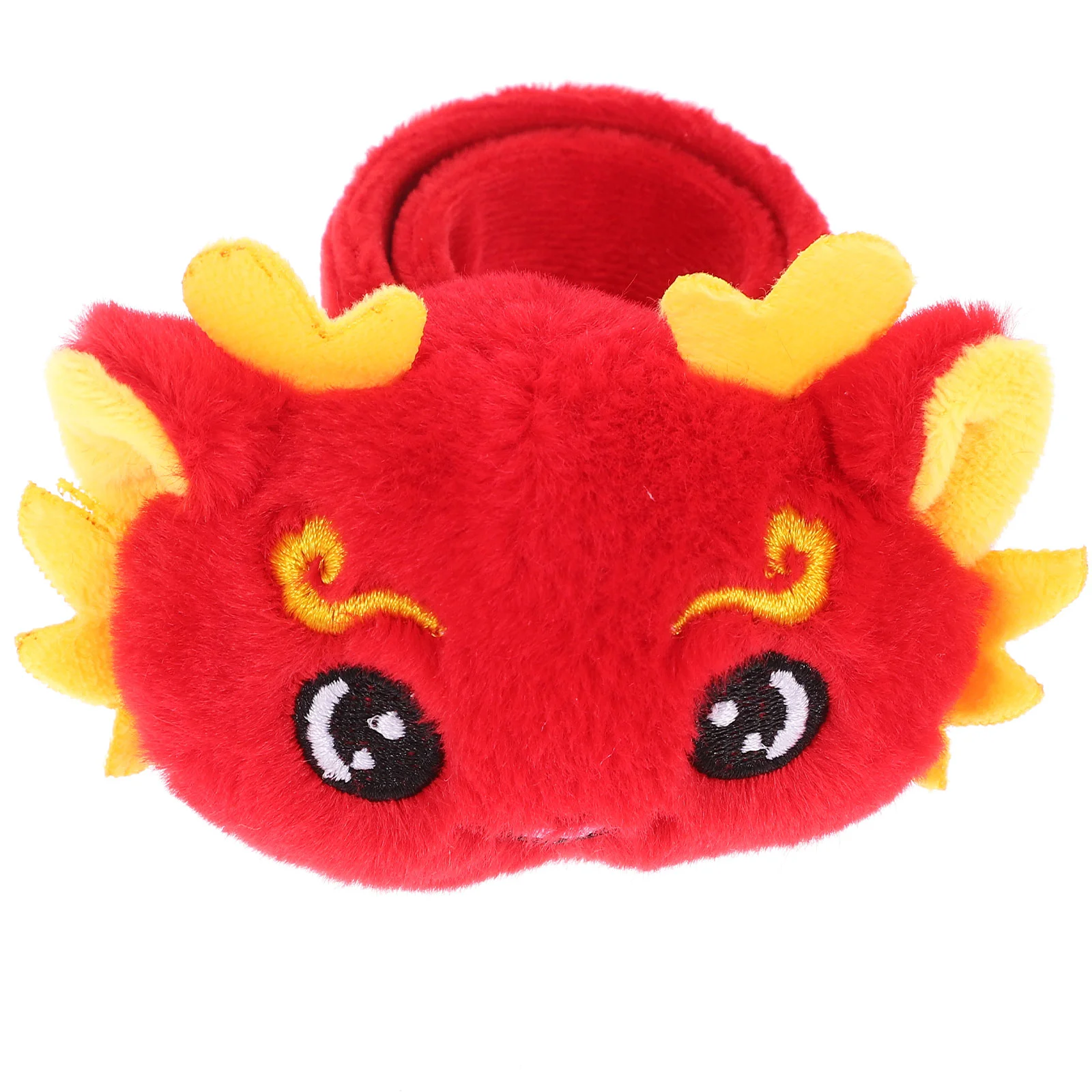 Dragon Baby Bracelet Slap Wrist Bracelets Toys Cartoon New Year Party Favor Chinese Snap Plush Straps