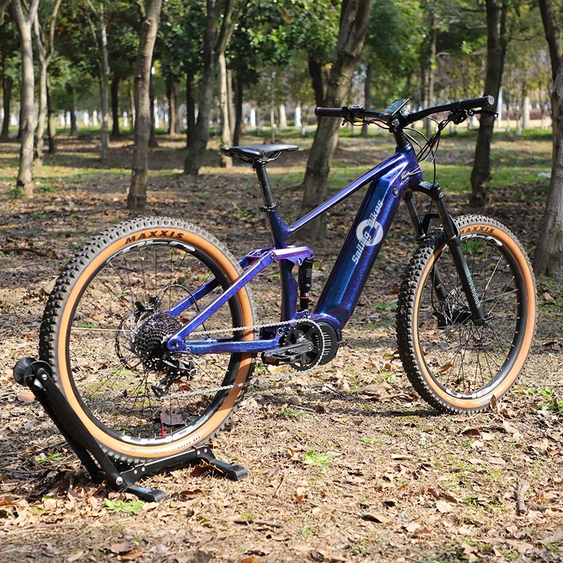 Rangka Sepeda Listrik 1000W Full Suspension E-MTB 27.5/29 Inci untuk Motor Bafang M620