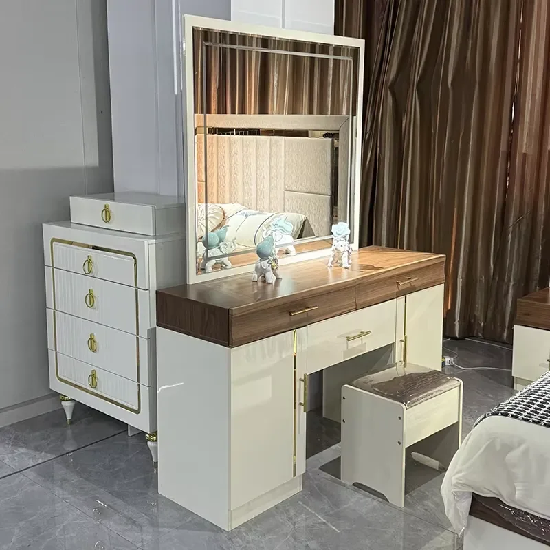 Modern Full Size Bed Frame Bedroom Furniture Set High Quality New Model Design Comfortable Sleeping Platform Bed for Home