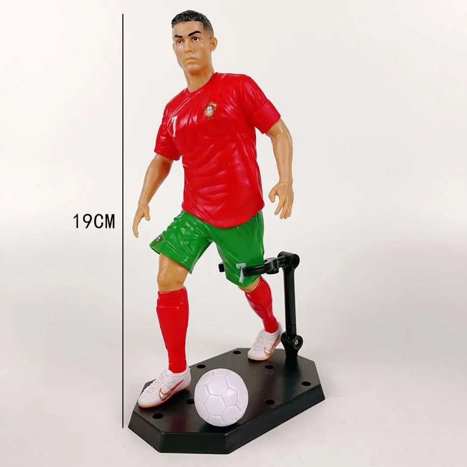 6 figurine di calcio C.Ronaldo Messi Mbappe, forniture per tifosi e souvenir per il Real Madrid e Barcelona