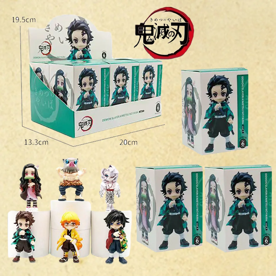 

Фигурки героев Demon Slayer: Kimetsu No Yaiba, набор коробок с глухим ангелом и модельми воина Kamado Tanjirou Agatsuma Zenitsu и Nezuko