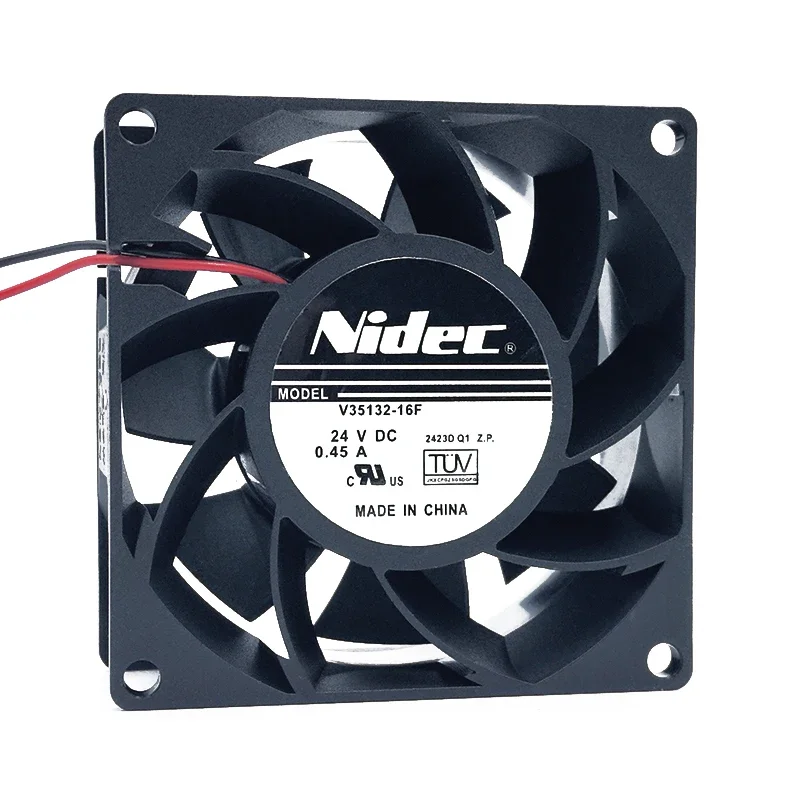 80*80*38MM NIDEC V35132-16F 8038 24V 0.45A Large Air Volume PWM Temperature Control Inverter Fan 8CM