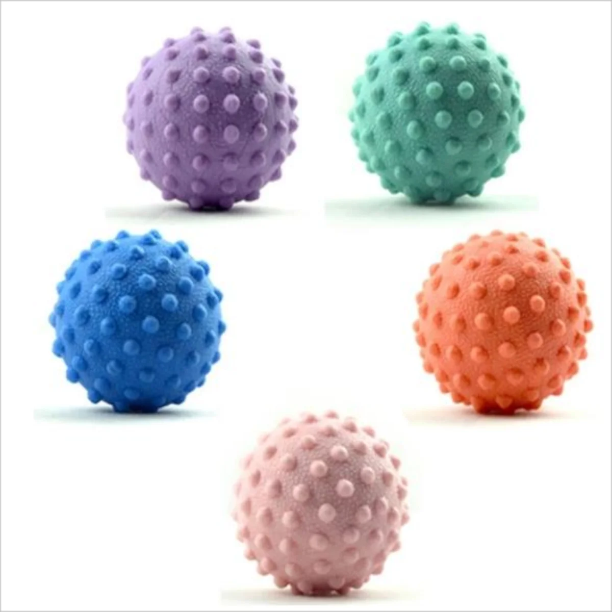 „Durable TPE Spiky Massage Ball Trigger Point Sport Fitness Hand Foot Pain Relief Plantar Fasciitis Reliever Hedgehog 4.5cm Ball