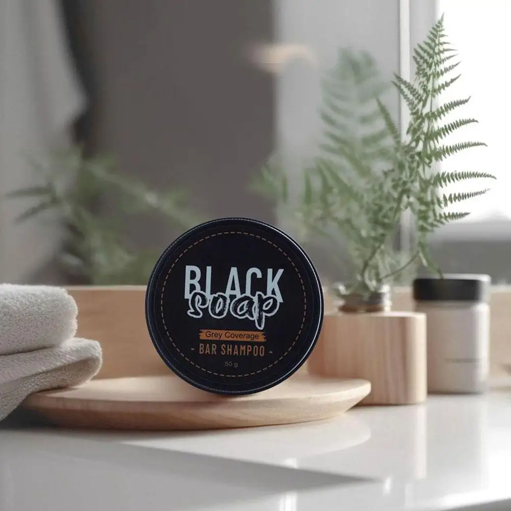 

1/3/5PCS Polygonum Multiflorum Black Hair Soap Darkening Shampoo Bar Repair Gray White Color Dye Face Hair Body Shampoo
