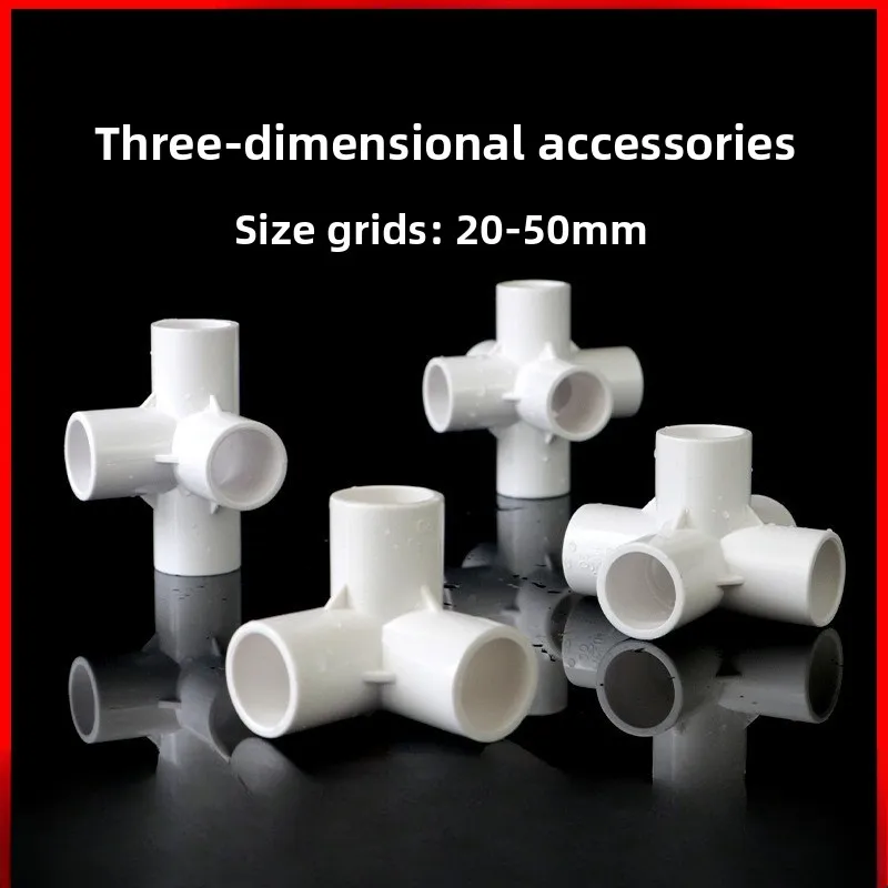 

Tee 4 5 6 Ways Fittings Water Supply Pipe Fittings Equal Connectors 1Pc PVC Pipe Connectors Inside Diameter 20/25/32mm Elbow
