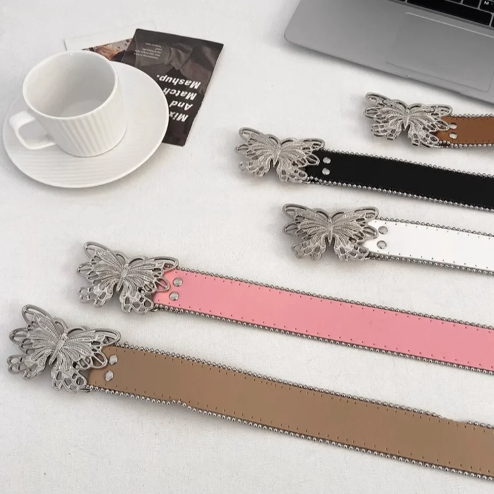 Nieuwe PU Hip Hop Punk Riem Legering Accessoires Brede Rand Taille Riem Retro Mode Riem