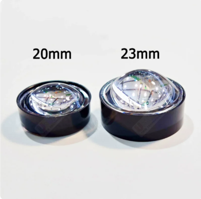 20mm/ 23mm Flat Bottom LED Condenser Lens Set 20Pcs 60 Degree High Power 1 /3W LED Lamp Bead Special Use