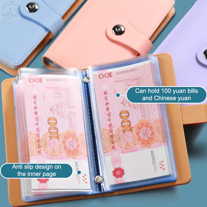 Large Capacity 100 Envelope Saving Money Challenge Notebook Binder Reusable Budget Savings Book