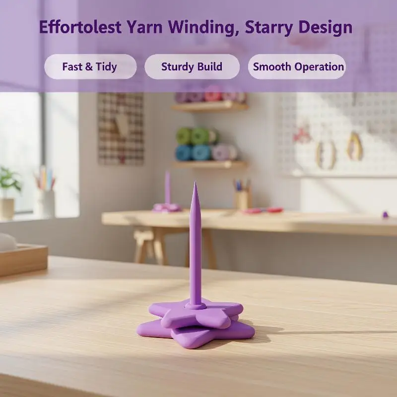 3D Printed Yarn Stand Holder Stable Crochet Wool Holder Easy to Use for Knitting Beginners DIY Weaving Craft Projects
