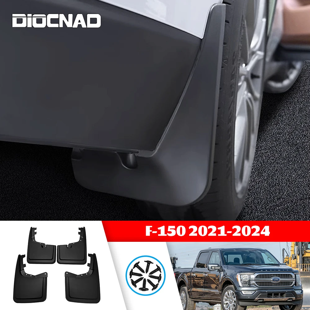 

Брызговики для Ford F-150 2021-2024 F150 F 150, 4 шт., передние и задние брызговики, брызговики, автомобильные брызговики, аксессуары 2022 2023