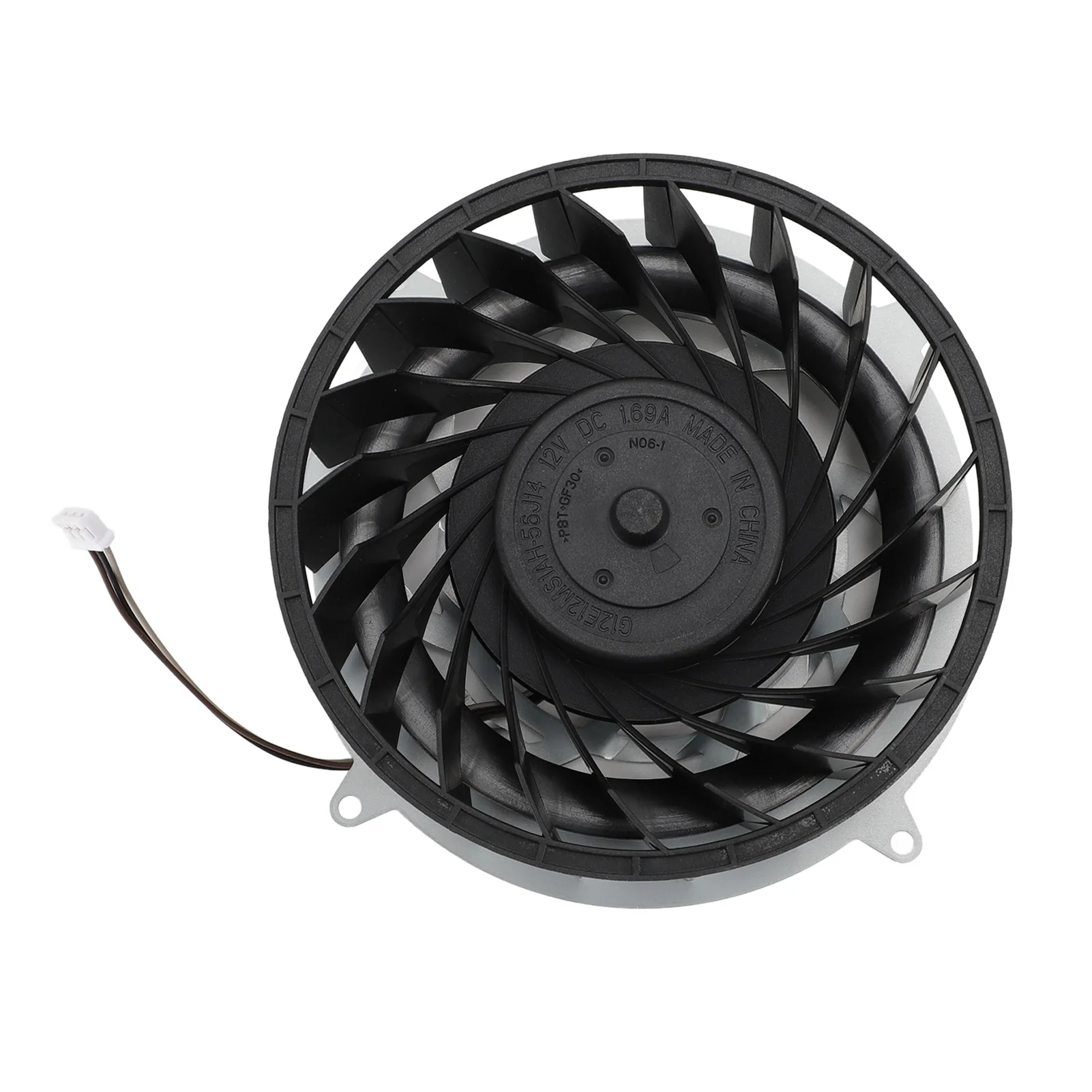 Internal Cooling Fan for Sony PS5 Slim Console 3 Pin Connector 19 Blades 11541GS 12M WB 01 Replacement Cooler Fan DC12V 1.69A