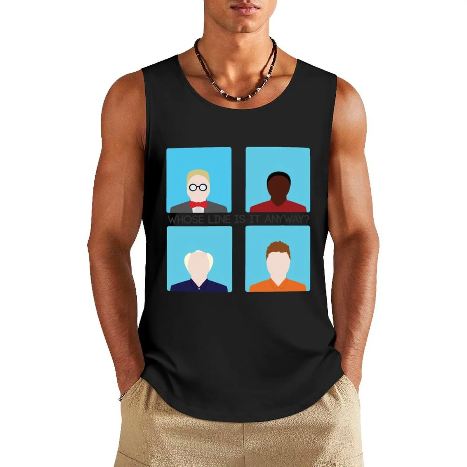 Whose Line is it Anyway? Take Two Tank Top Gym wear Man clothes for gym