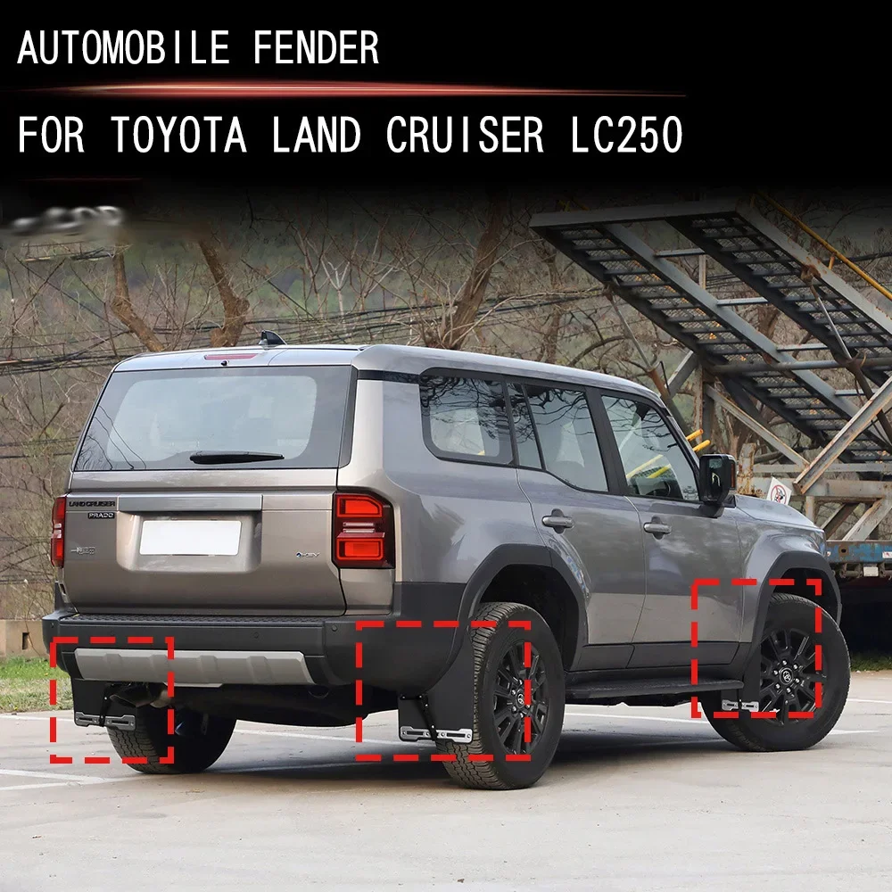 For Toyota Land Cruiser 250 Prado LC250 2024 2025 Original Mudguards Fender Mud Flap Guards Fenders Mudflaps Auto accessories