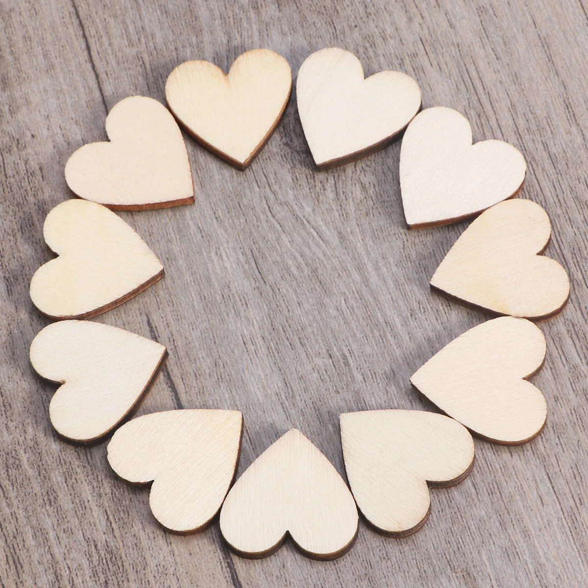 

50pcs Wood Discs 40mmx3mm Unpainted Decorative Blank Wood Slices Tree Slice Card Making Scrapbooking Crafts