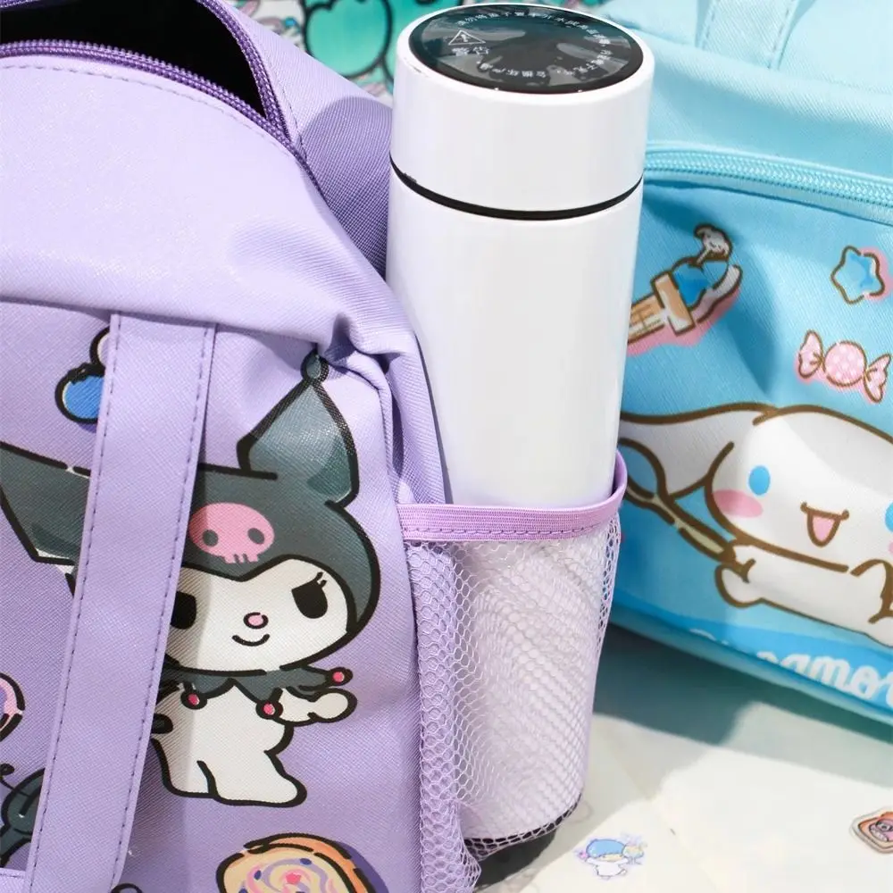 Cinnamoroll Kuromi Anime Kawaii Sanrio Ins Portable Lunch Box Bag Cute Cartoon Hangyodon Student Zipper Mommy Bag Gifts for Kids