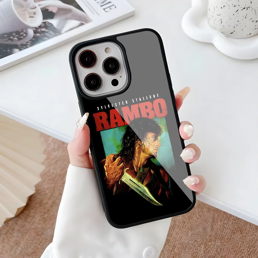 First Blood John J Rambo Phone Case For Iphone 14 13 12 11 Pro Max Mini 8 6 7 Plus Se Xr X Xs 2020 PC+TPU Cover