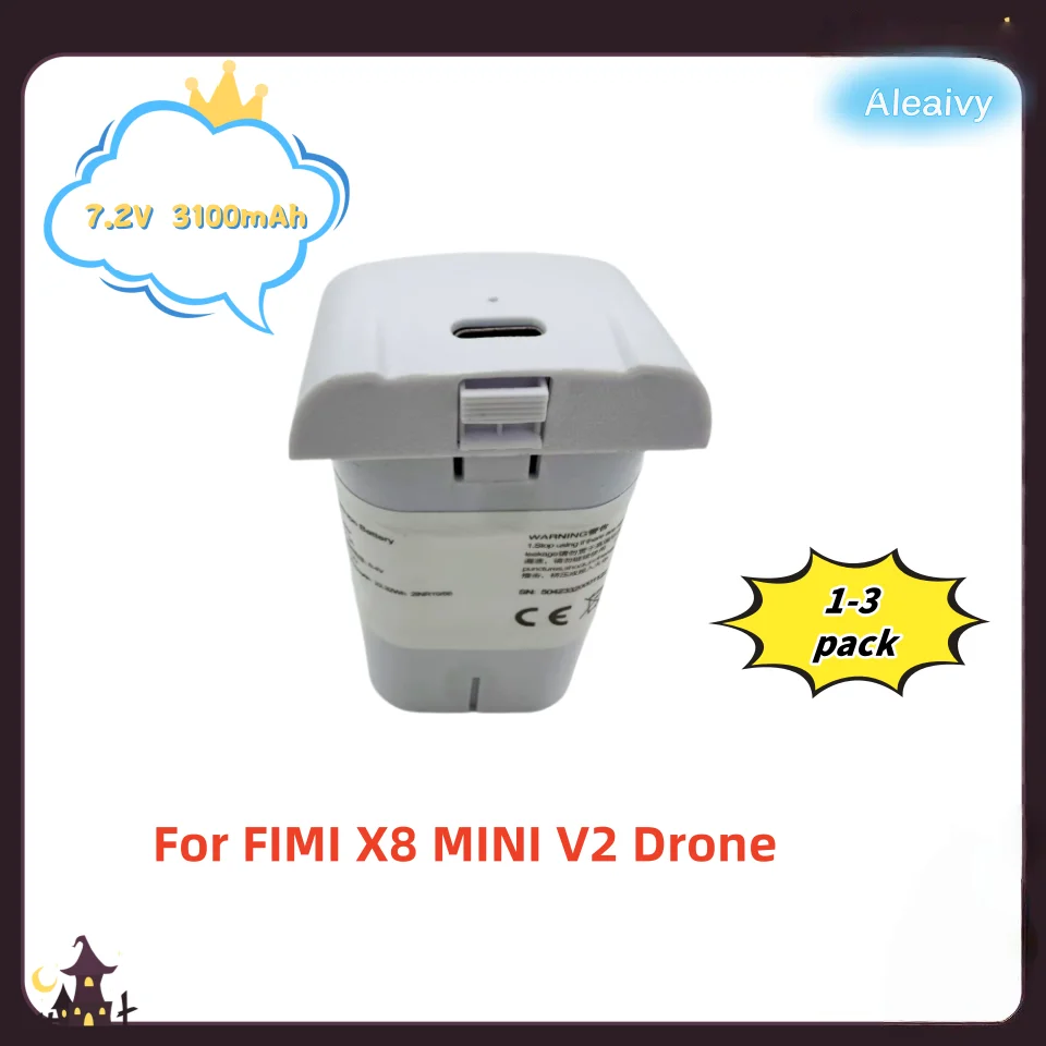 

Original 7.2V 3100mAh Lithium Battery for FIMI X8 MINI V2, Long Flight Time Drone Battery, Replacement RC Quadcopter Accessory