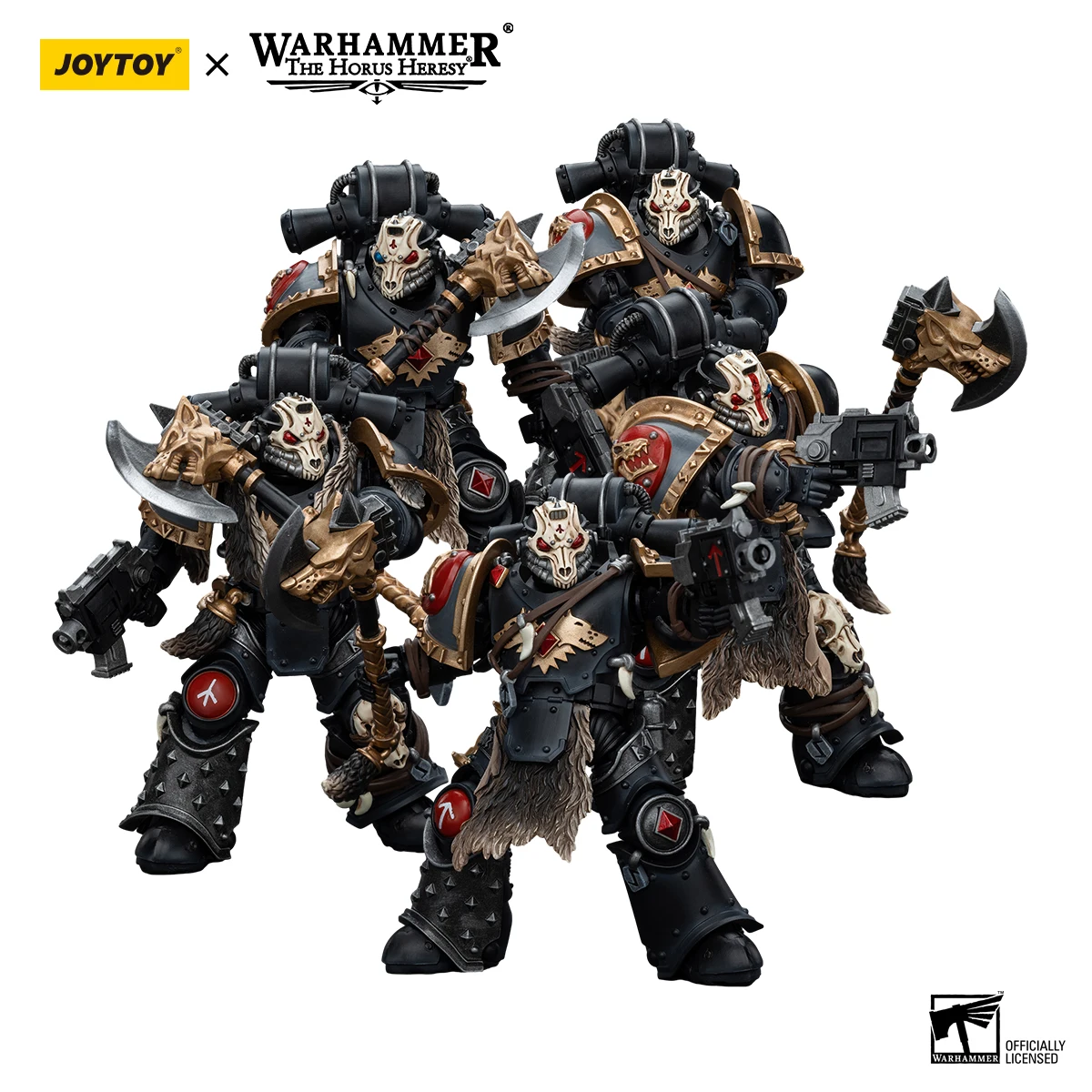 

JOYTOY Warhammer 40k 1/18 Action Figures Anime 12.1cm Space Wolves Deathsworn Pack