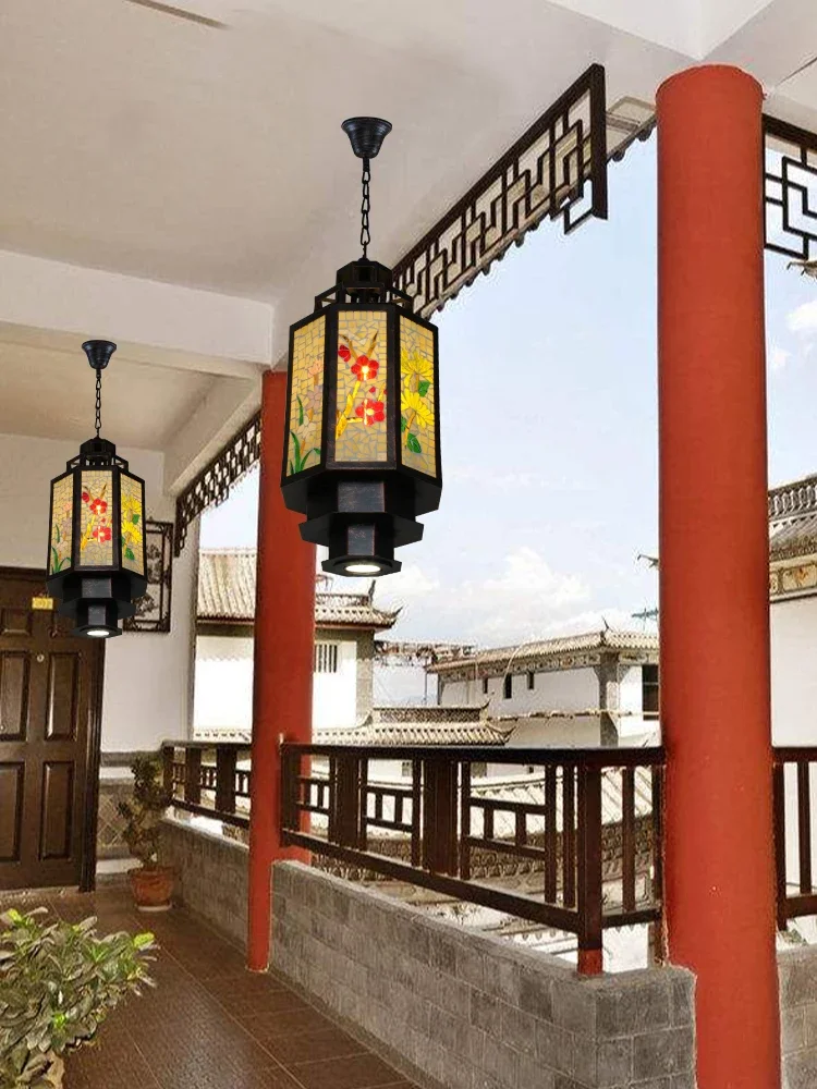 الكلاسيكية النمط الصيني مطعم الشاي البيت الممر الإضاءة الممر نزل B & B الإضاءة الزخرفية اليدوية الفن الثريا