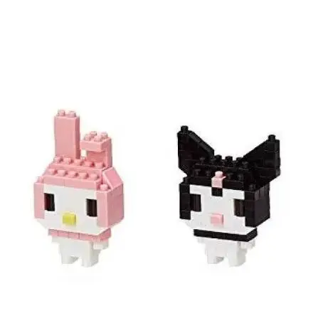 

Kawaii Nanoblock Figure Sanrio Original Micro Building Blocks Set Cute Melody Hello Kitty Cinnamoroll Mini Model Toy Gift