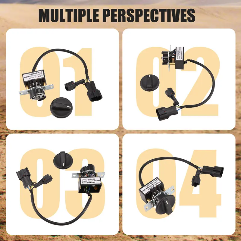 EC360 Excavator Selector Switch 14542152 For Volvo Throttle Rotary Knob Switch VOE14503037